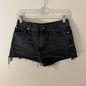BDG urban outfitters black girlfriend high waist denim shorts 26W